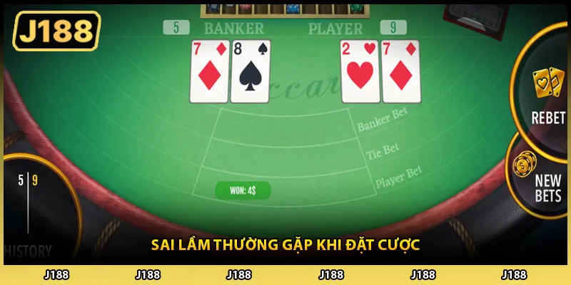 Sai lầm thường gặp khi đặt cược